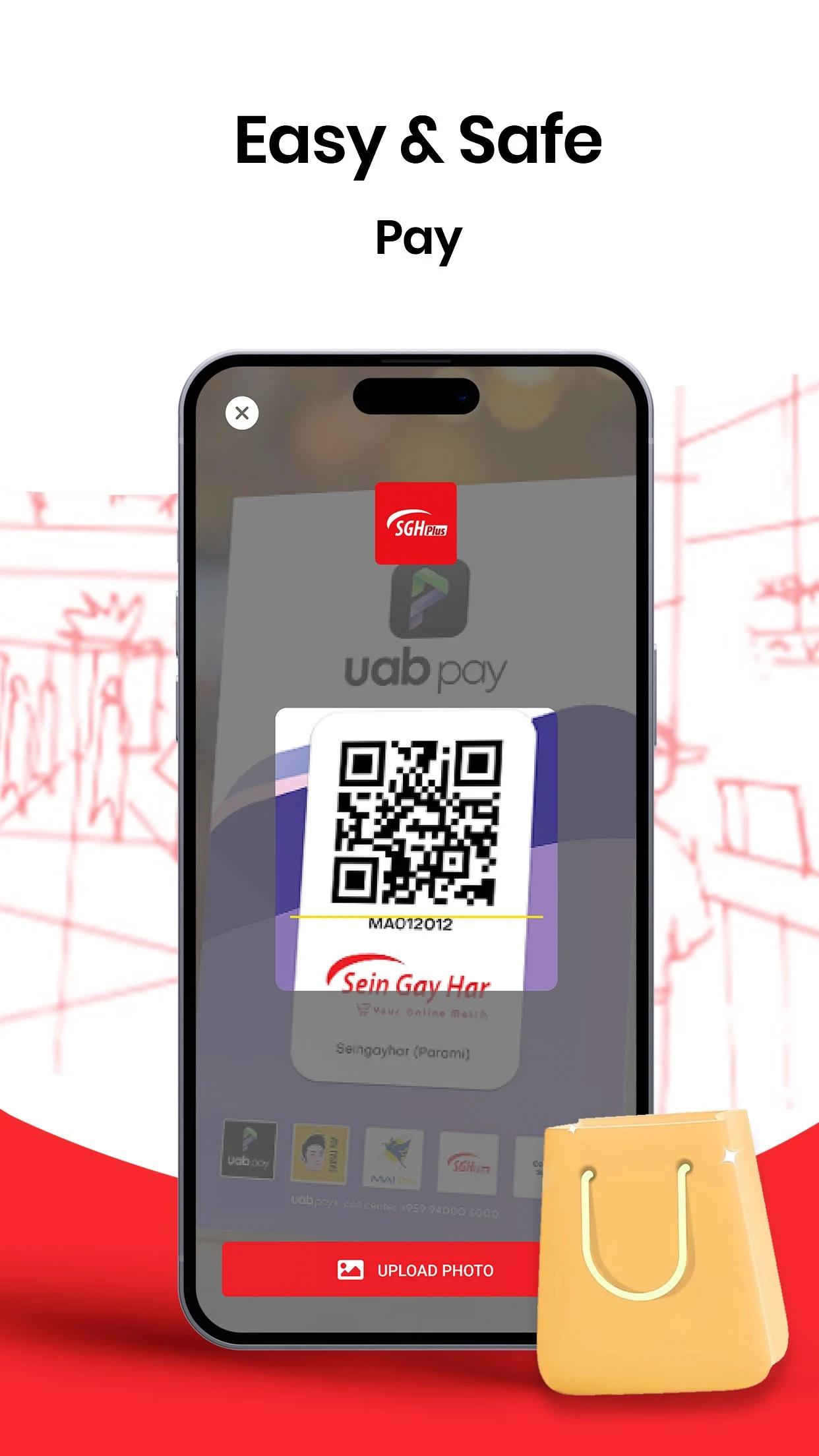 SGH Plus QR pay at the till